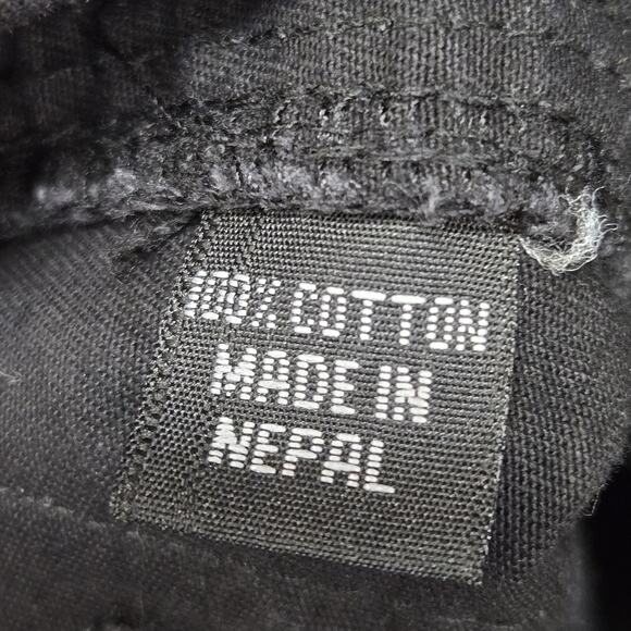 Vintage Versatta Cargo Bondage Pants Size 32 Black Gothic Y2K Nepal Canvas - Picture 12 of 16